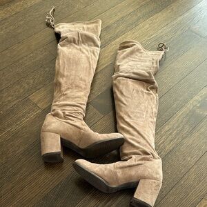 Stuart Weitzman Tan Over-the-Knee Boots